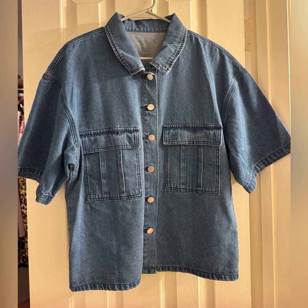 Denim Button Down Shirt